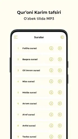 Play Quroni Karim tarjimasi MP3  and enjoy Quroni Karim tarjimasi MP3 with UptoPlay