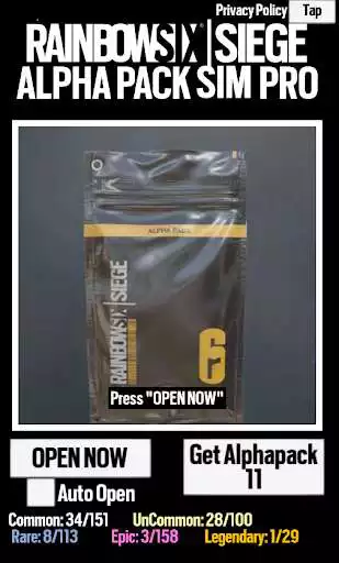 Play R6S: Alphapack Opening Simulator  and enjoy R6S: Alphapack Opening Simulator with UptoPlay