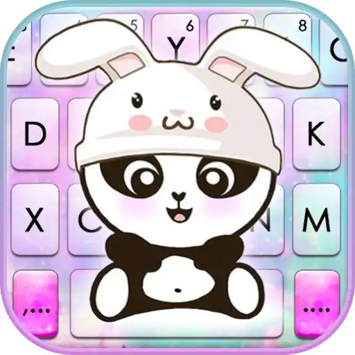 Play Rabbit Cute Panda Keyboard Theme APK