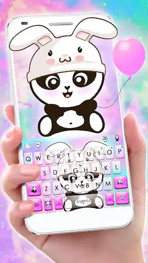 Play Rabbit Cute Panda Keyboard Theme  and enjoy Rabbit Cute Panda Keyboard Theme with UptoPlay