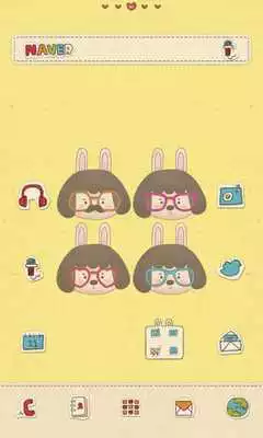 Play Rabbit dodol launcher theme Play Rabbit dodol launcher theme