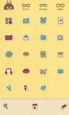 Play Rabbit dodol launcher theme Play Rabbit dodol launcher theme