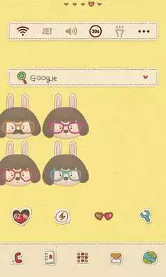 Play Rabbit dodol launcher theme Play Rabbit dodol launcher theme