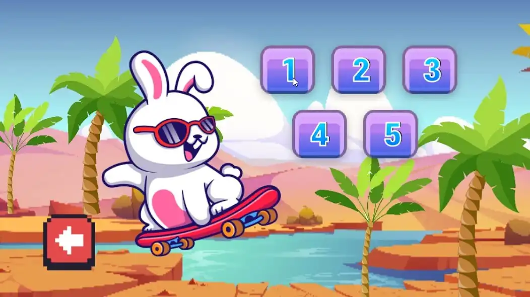 Play Rabbit Skater as an online game Rabbit Skater with UptoPlay