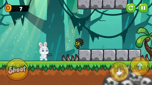 Play Rabbit vs zombies as an online game Rabbit vs zombies with UptoPlay
