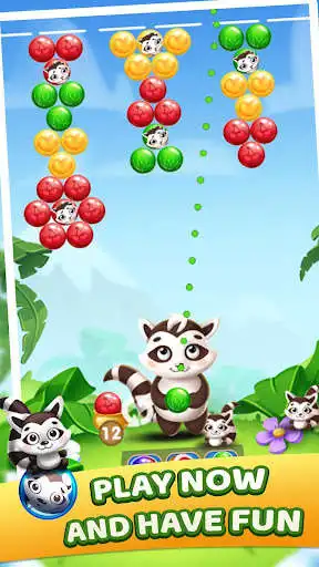 Play Raccoon Bubbles as an online game Raccoon Bubbles with UptoPlay