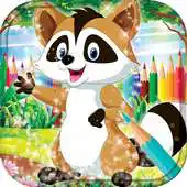 Free play online Raccoon Coloring Book APK
