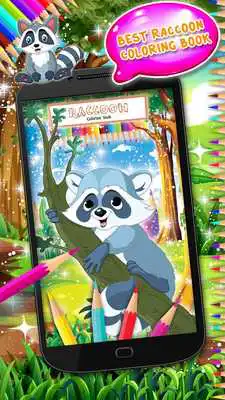 Play Raccoon Coloring Book