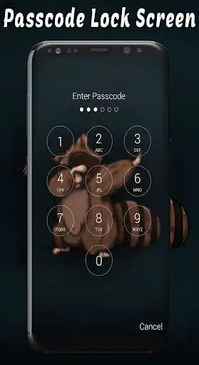 Play Raccoon Passcode Lock Screen as an online game Raccoon Passcode Lock Screen with UptoPlay