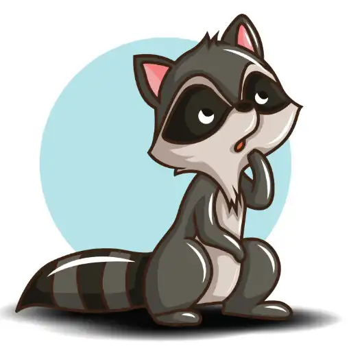 Play Raccoon Sticker APK