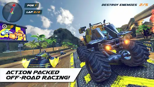 Play RACE: Rocket Arena Car Extreme as an online game RACE: Rocket Arena Car Extreme with UptoPlay