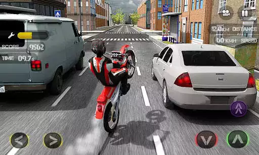 Play Race the Traffic Moto