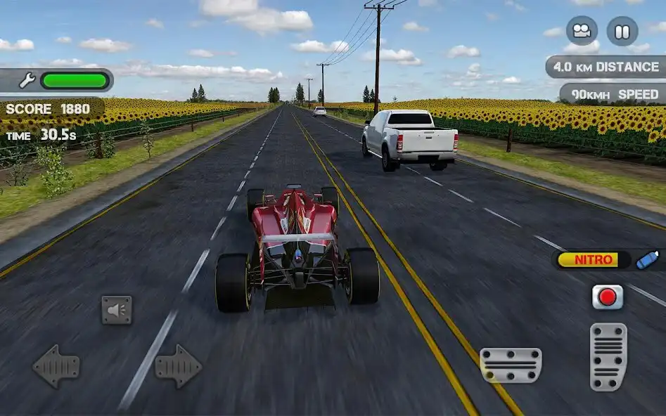 Play Race the Traffic Nitro as an online game Race the Traffic Nitro with UptoPlay