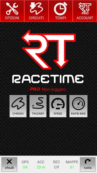 Play RaceTime - GPS lap timer FULL as an online game RaceTime - GPS lap timer FULL with UptoPlay