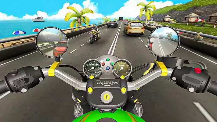 Play Racing In Moto Traffic Stunt Race