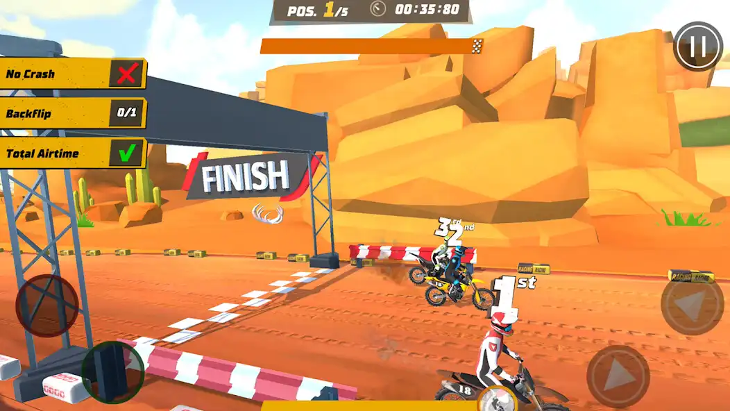 Play Racing Rider: Motocross 3D as an online game Racing Rider: Motocross 3D with UptoPlay