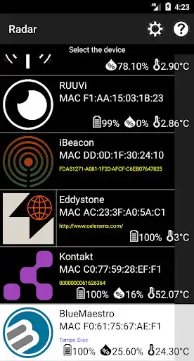 Play Radar Lite: monitor and track Bluetooth beacons as an online game Radar Lite: monitor and track Bluetooth beacons with UptoPlay