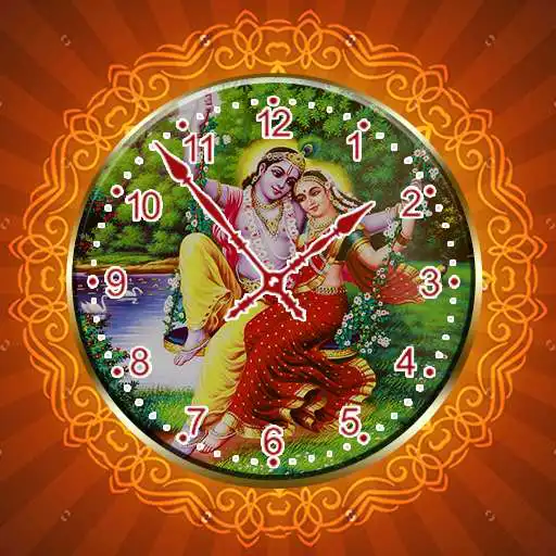 Play Radha Krishna Clock LWP APK