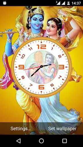Play Radha Krishna Clock LWP  and enjoy Radha Krishna Clock LWP with UptoPlay