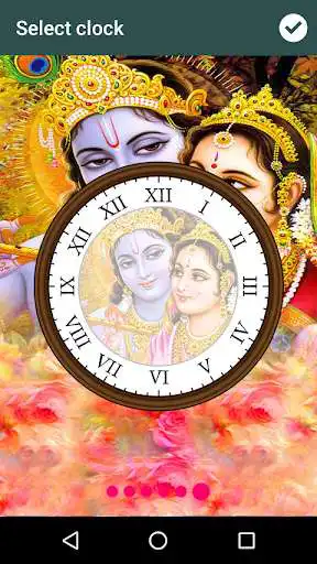 Play Radha Krishna Clock LWP as an online game Radha Krishna Clock LWP with UptoPlay