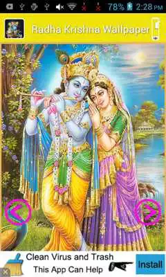 Play Radha Krishna HD Wallpaper