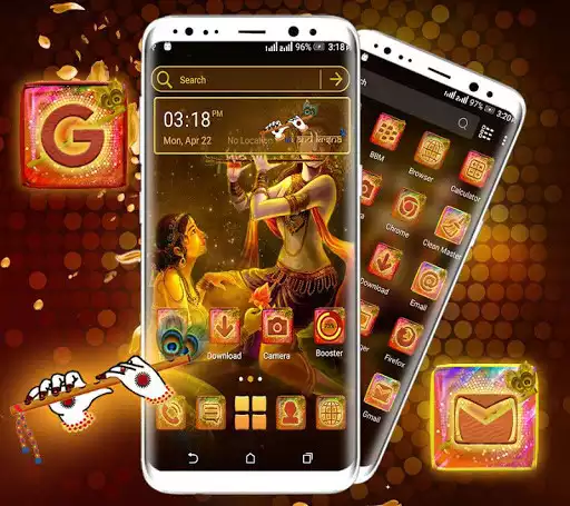 Play Radha Krishna Launcher Theme  and enjoy Radha Krishna Launcher Theme with UptoPlay