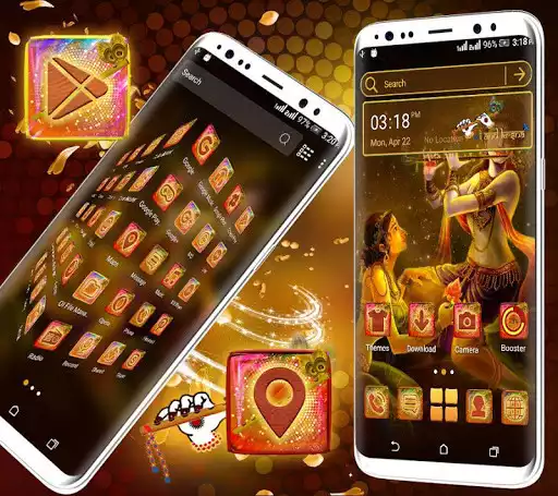 Play Radha Krishna Launcher Theme as an online game Radha Krishna Launcher Theme with UptoPlay