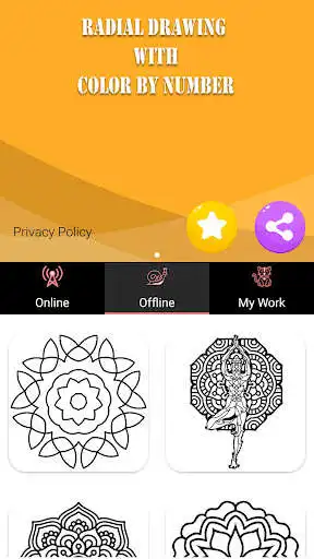 Play Radial Draw : Coloring Book as an online game Radial Draw : Coloring Book with UptoPlay
