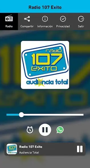 Play Radio 107 Éxito  and enjoy Radio 107 Éxito with UptoPlay
