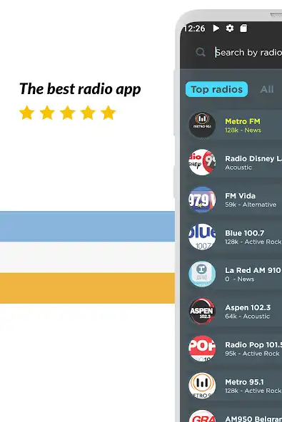 Play Radio Argentina FM - Online  and enjoy Radio Argentina FM - Online with UptoPlay