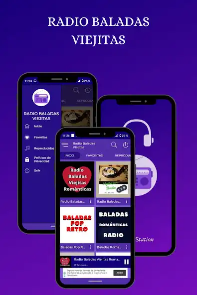 Play Radio Baladas Viejitas  and enjoy Radio Baladas Viejitas with UptoPlay