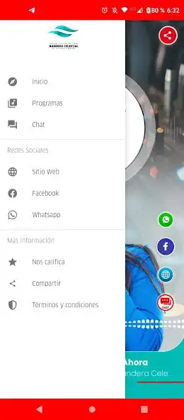 Play Radio Bandera Celestial  and enjoy Radio Bandera Celestial with UptoPlay