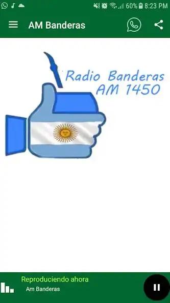 Play Radio Banderas - AM 1450 Moreno  and enjoy Radio Banderas - AM 1450 Moreno with UptoPlay