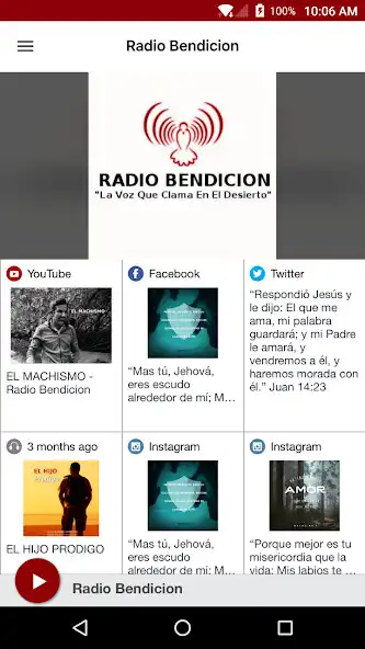 Play Radio Bendicion  and enjoy Radio Bendicion with UptoPlay