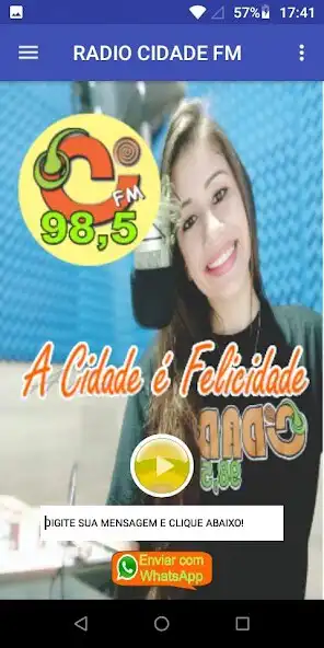 Play Radio Cidade FM 98,5 Centenári as an online game Radio Cidade FM 98,5 Centenári with UptoPlay