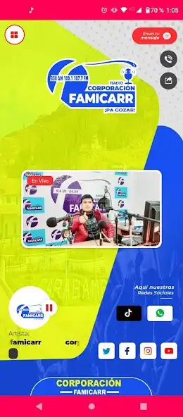 Play Radio Corporacion Famicarr  and enjoy Radio Corporacion Famicarr with UptoPlay