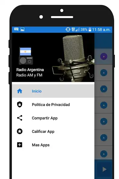 Play Radio de Argentina- Fm y Am mú  and enjoy Radio de Argentina- Fm y Am mú with UptoPlay