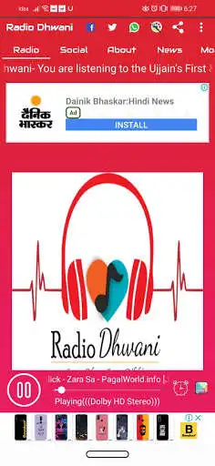 Play Radio Dhwani- No.1 Radio of Ujjain, Madhya Pardesh as an online game Radio Dhwani- No.1 Radio of Ujjain, Madhya Pardesh with UptoPlay
