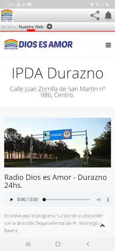 Play Radio Dios es Amor Durazno, Uruguay.  and enjoy Radio Dios es Amor Durazno, Uruguay. with UptoPlay