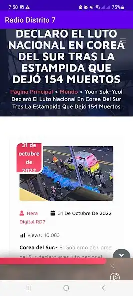 Play Radio Distrito 7 as an online game Radio Distrito 7 with UptoPlay