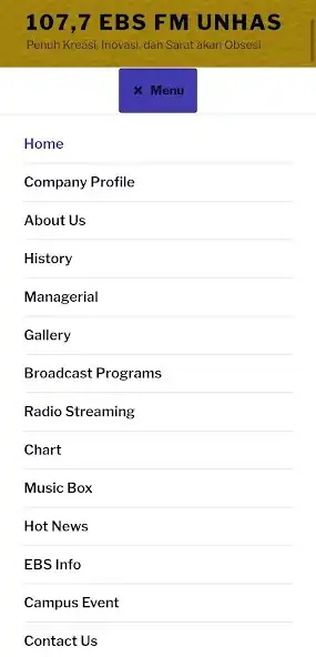 Play RADIO EBS FM UNHAS as an online game RADIO EBS FM UNHAS with UptoPlay