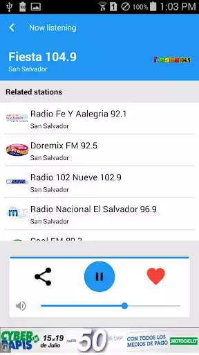 Play Radio El Salvador as an online game Radio El Salvador with UptoPlay