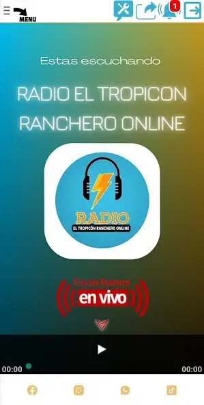 Play Radio El Tropicon Ranchero as an online game Radio El Tropicon Ranchero with UptoPlay