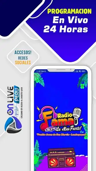 Play Radio fama - lambayeque as an online game Radio fama - lambayeque with UptoPlay