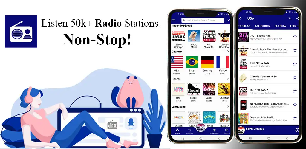 Play Radio FM: AM, FM, Radio Tuner  and enjoy Radio FM: AM, FM, Radio Tuner with UptoPlay