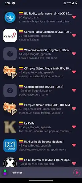Play Radio FM Colombia sin internet  and enjoy Radio FM Colombia sin internet with UptoPlay