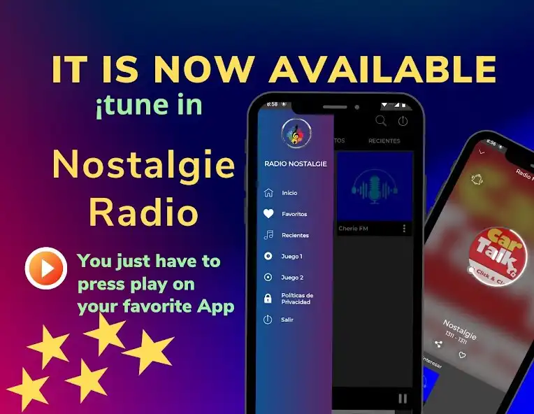 Play radio fm nostalgie  and enjoy radio fm nostalgie with UptoPlay