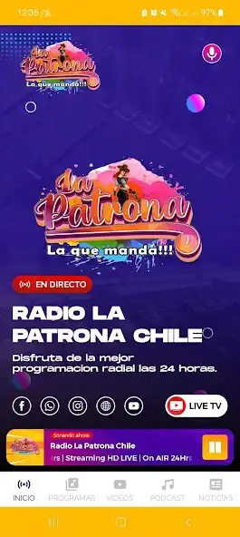Play Radio La Patrona Chile as an online game Radio La Patrona Chile with UptoPlay