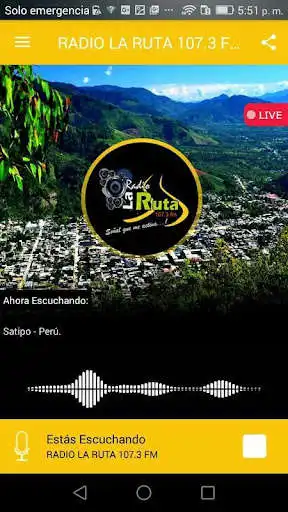 Play RADIO LA RUTA107.3 DE SATIPO  and enjoy RADIO LA RUTA107.3 DE SATIPO with UptoPlay