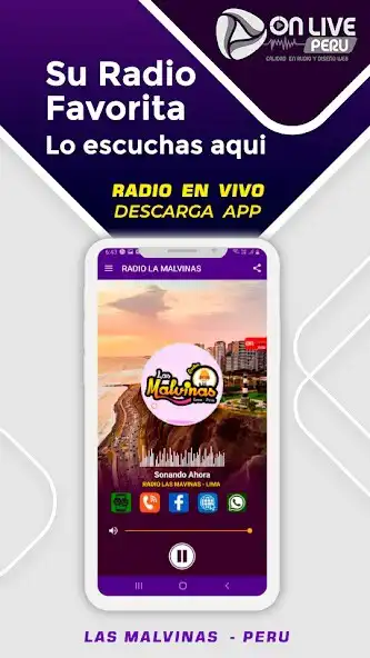 Play RADIO LAS MALVINAS - LIMA as an online game RADIO LAS MALVINAS - LIMA with UptoPlay